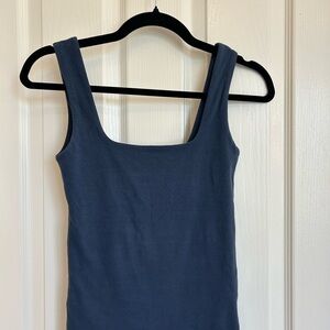 Abercrombie & Fitch Blue Fitted Tank Top